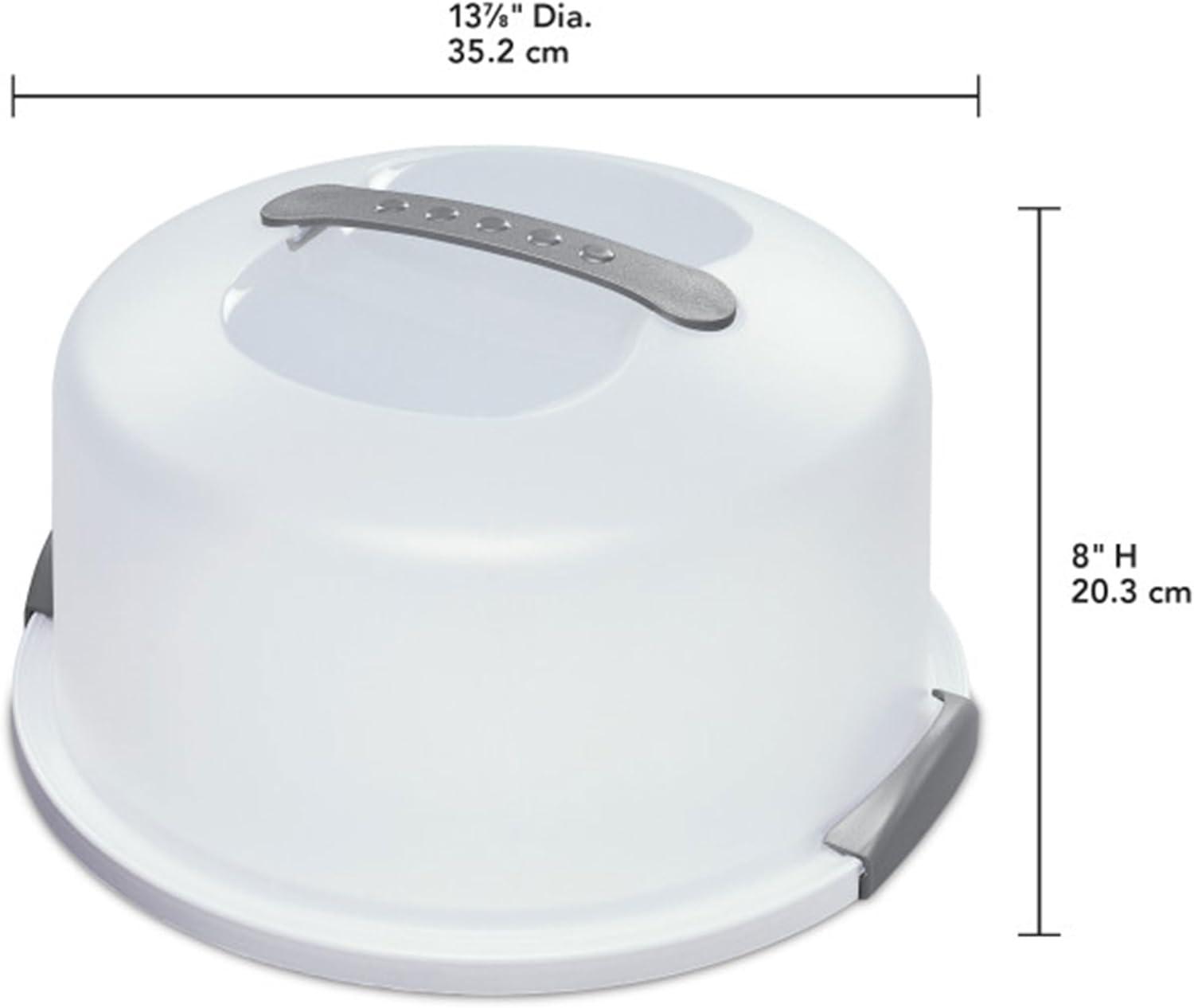 imageSTERILITE 2008004 White Pack of 2 Server Fits all cake sizes Clear