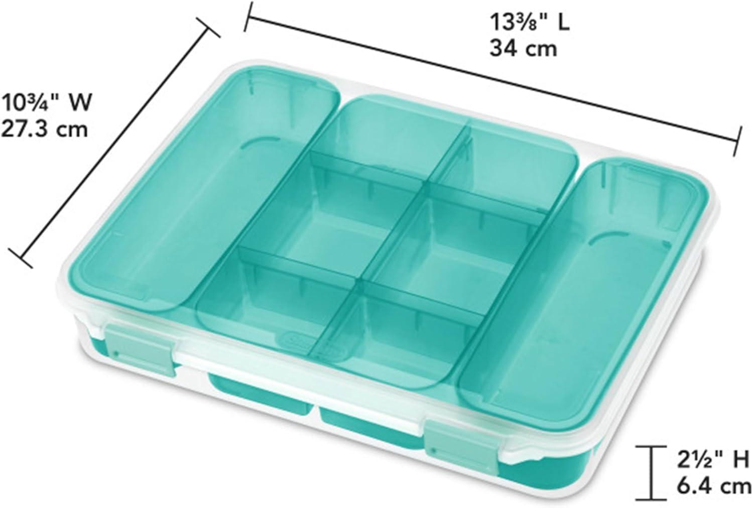 imageSterilite 14028606 Divided Storage Case for Crafting and Hardware18 Pack