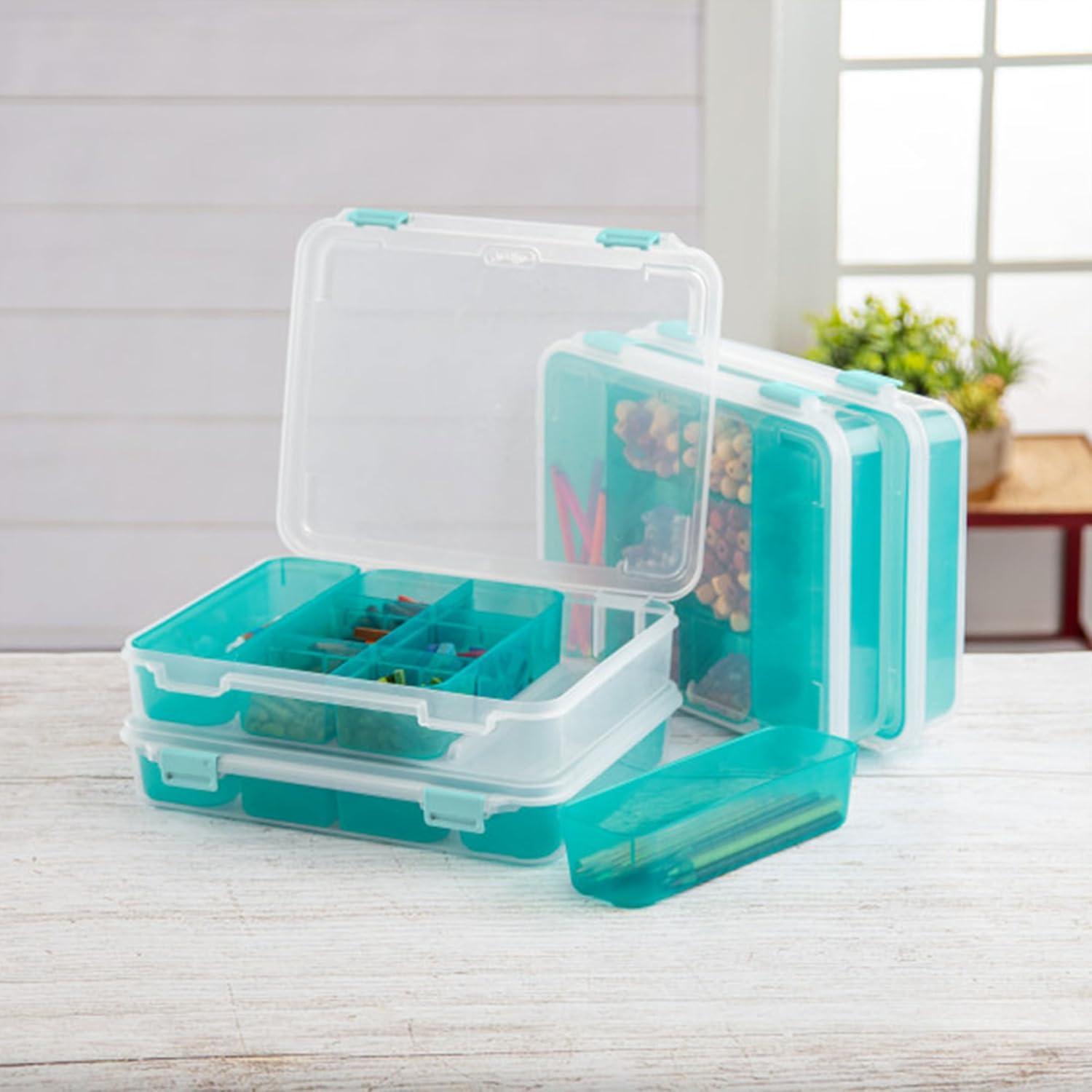 imageSterilite 14028606 Divided Storage Case for Crafting and Hardware18 Pack