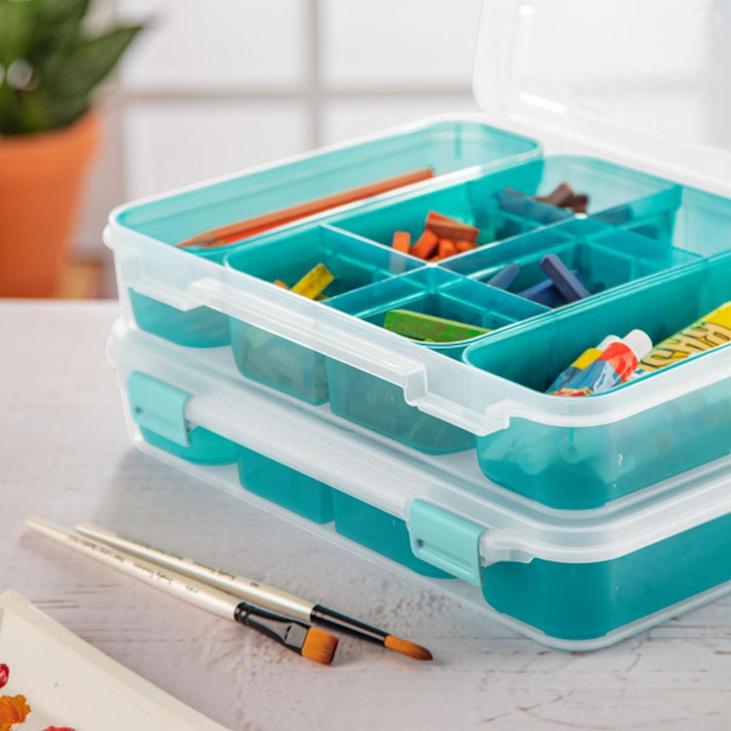 imageSterilite 14028606 Divided Storage Case for Crafting and Hardware6 Pack