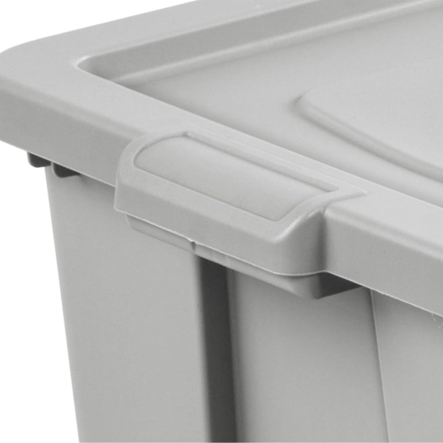 imageSterilite 4 Pack Tuff1 Storage Tote Stackable Plastic Bin with Lid 30 Gallon30 Gallon