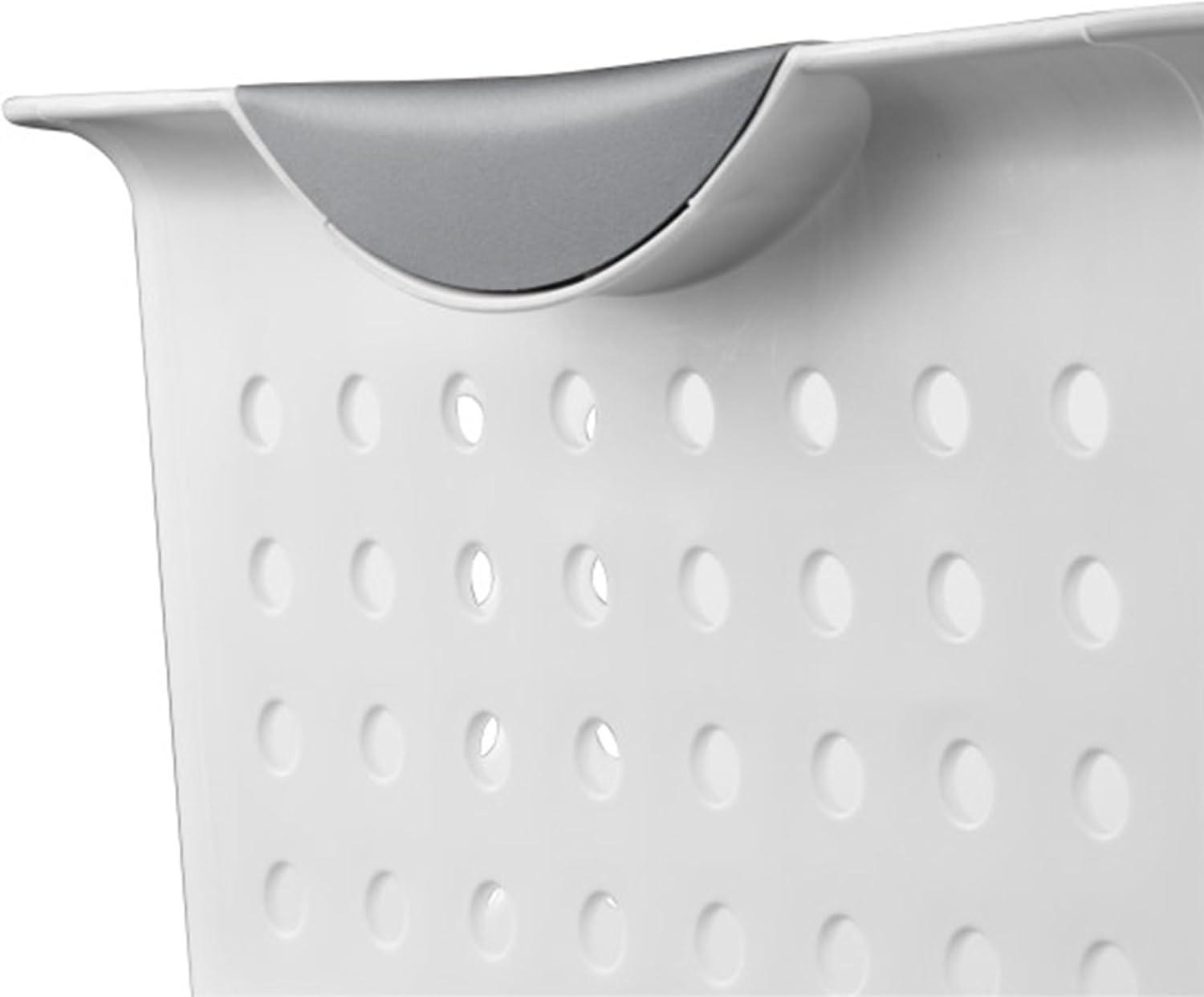 imageSterilite 6Pack Medium Ultra Basket Open Top Plastic Storage Organizer White Classic Baskets for Organizing Countertops Pantry Shelves Kitchen Cabinets Laundry Rooms or Home Offices6 Pack