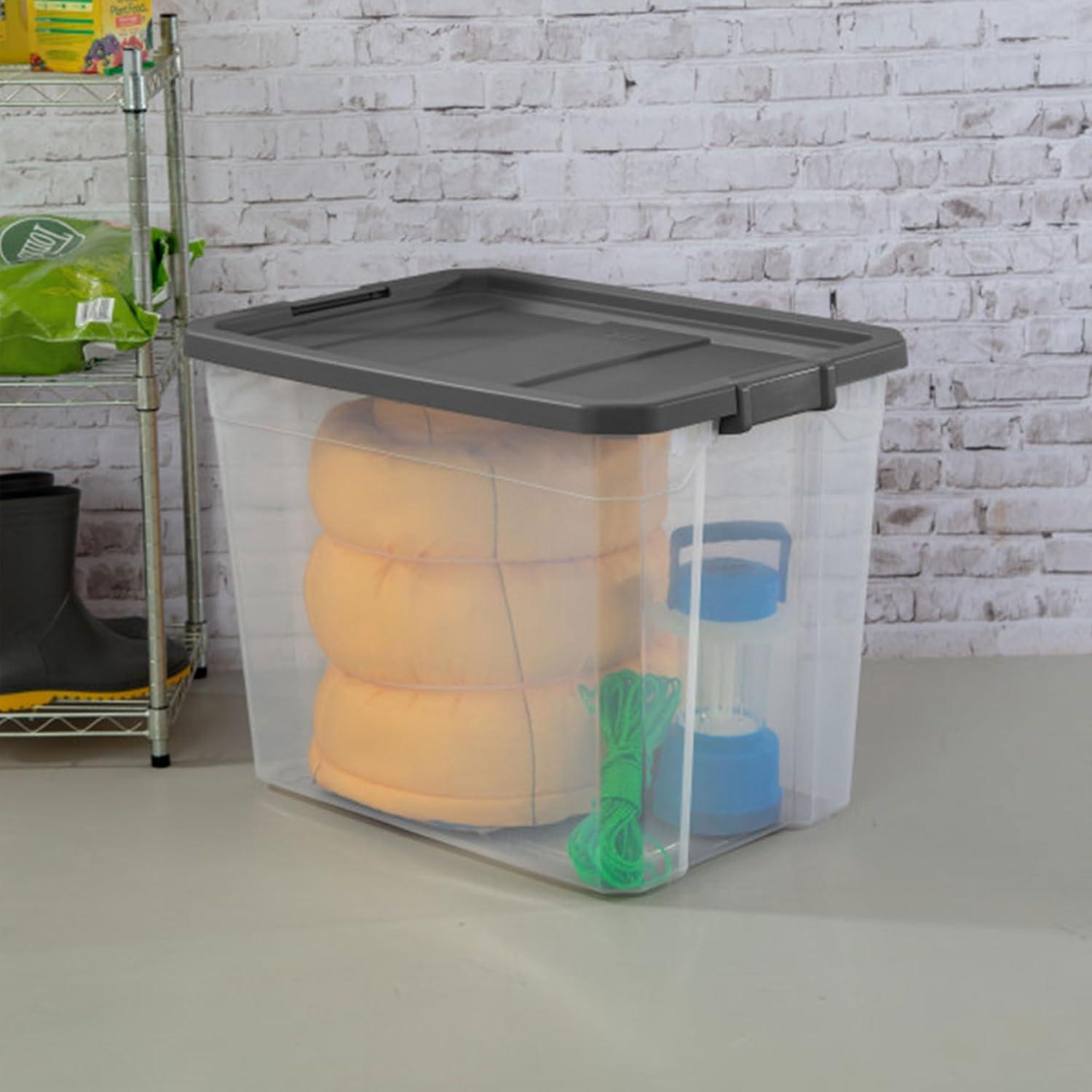 imageSterilite Box Stacker Modular Clear 16QT 14723V06108 Quart