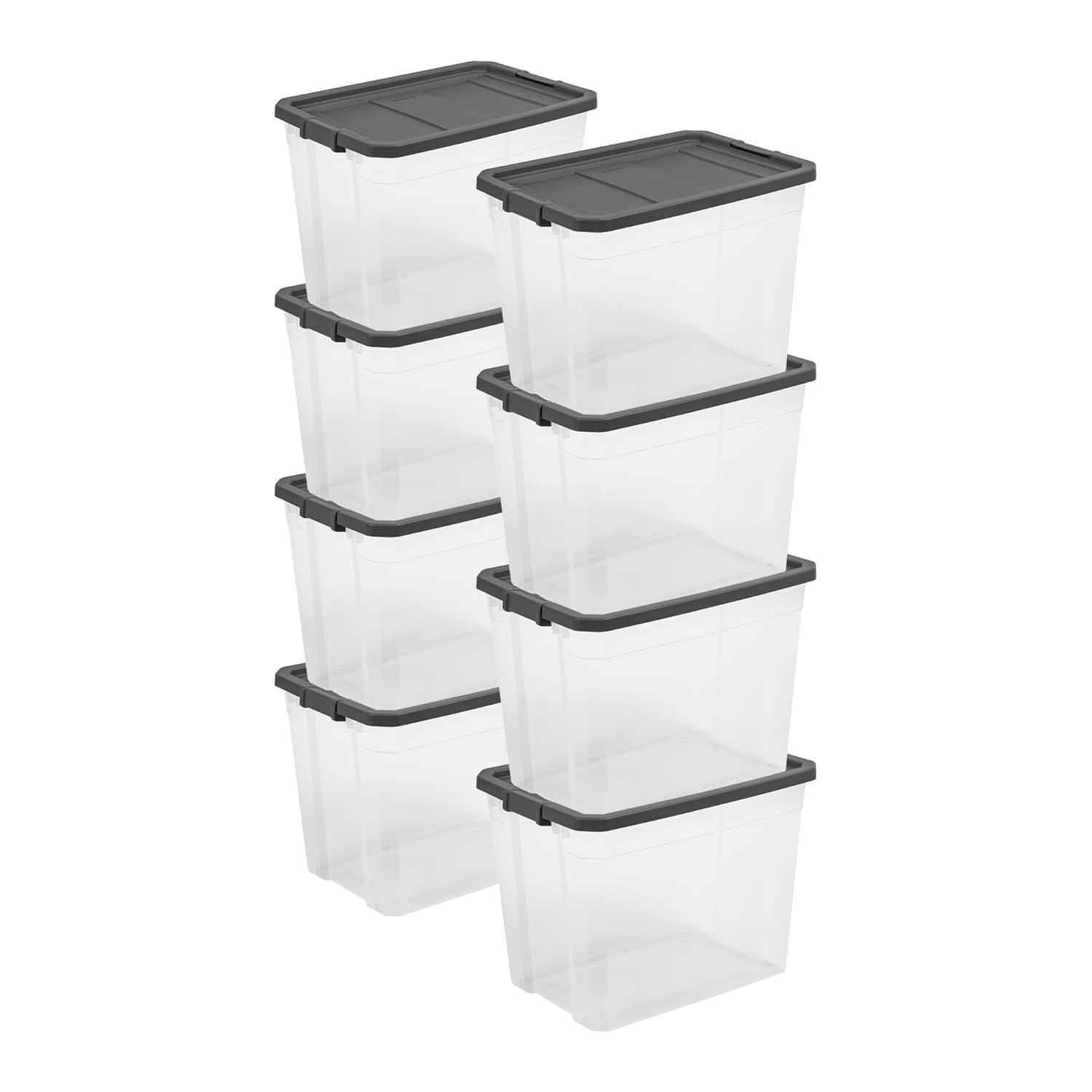 imageSterilite Box Stacker Modular Clear 16QT 14723V06108 Quart