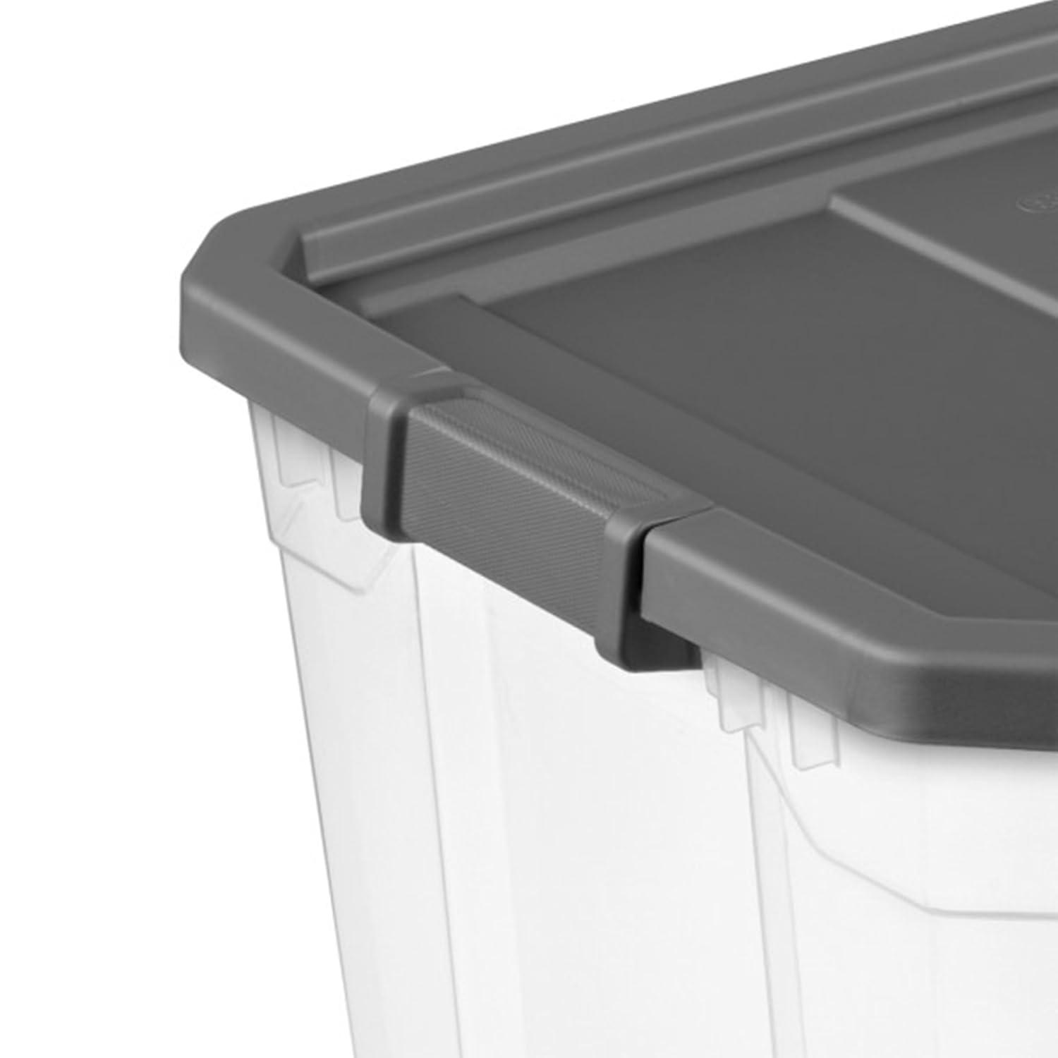 imageSterilite Box Stacker Modular Clear 16QT 14723V06108 Quart