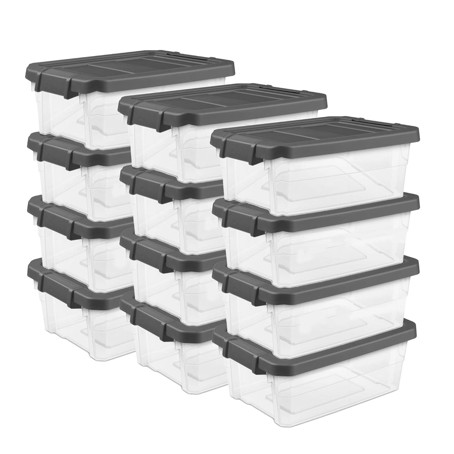 imageSterilite Box Stacker Modular Clear 16QT 14723V0616 Quart
