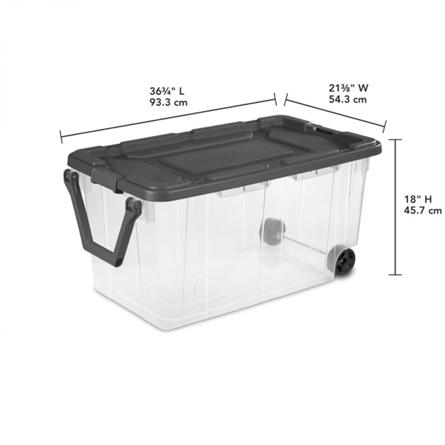 imageSterilite Box Stacker Modular Clear 16QT 14723V06160 Quart