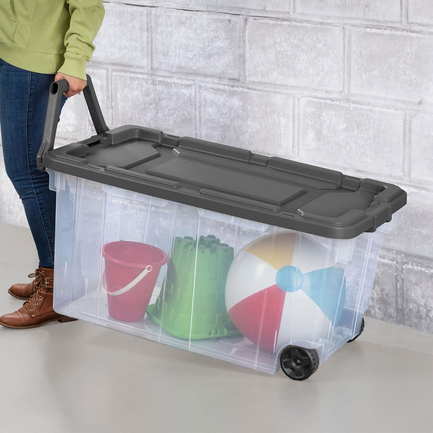 imageSterilite Box Stacker Modular Clear 16QT 14723V06160 Quart