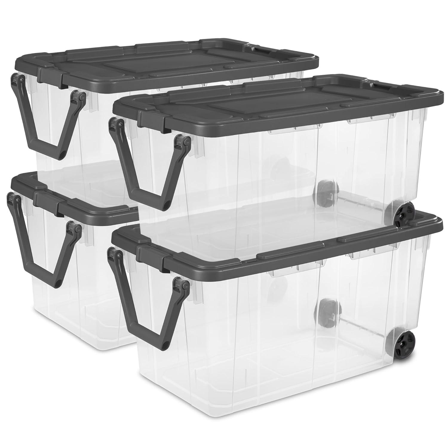 imageSterilite Box Stacker Modular Clear 16QT 14723V06160 Quart