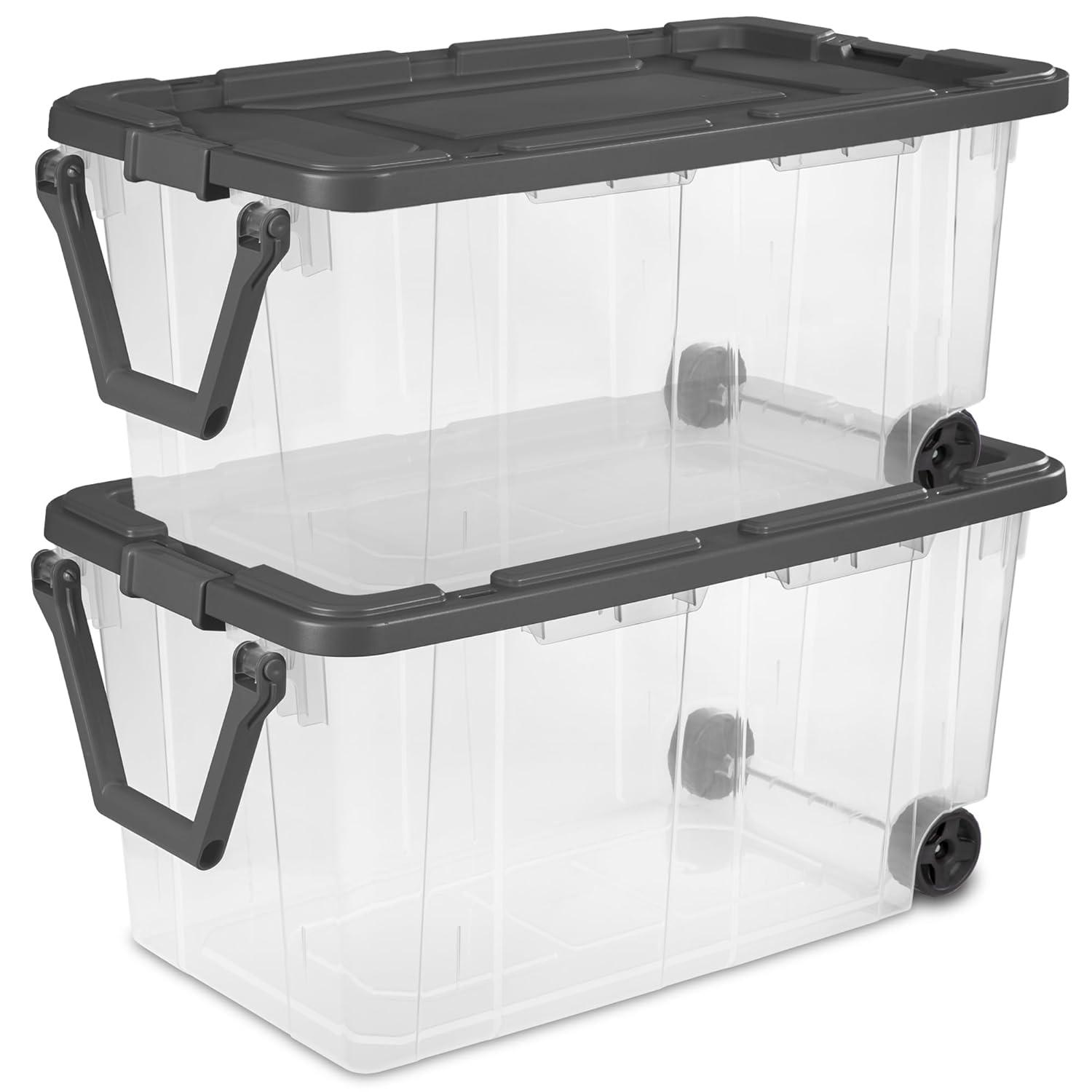 imageSterilite Box Stacker Modular Clear 16QT 14723V06160 Quart