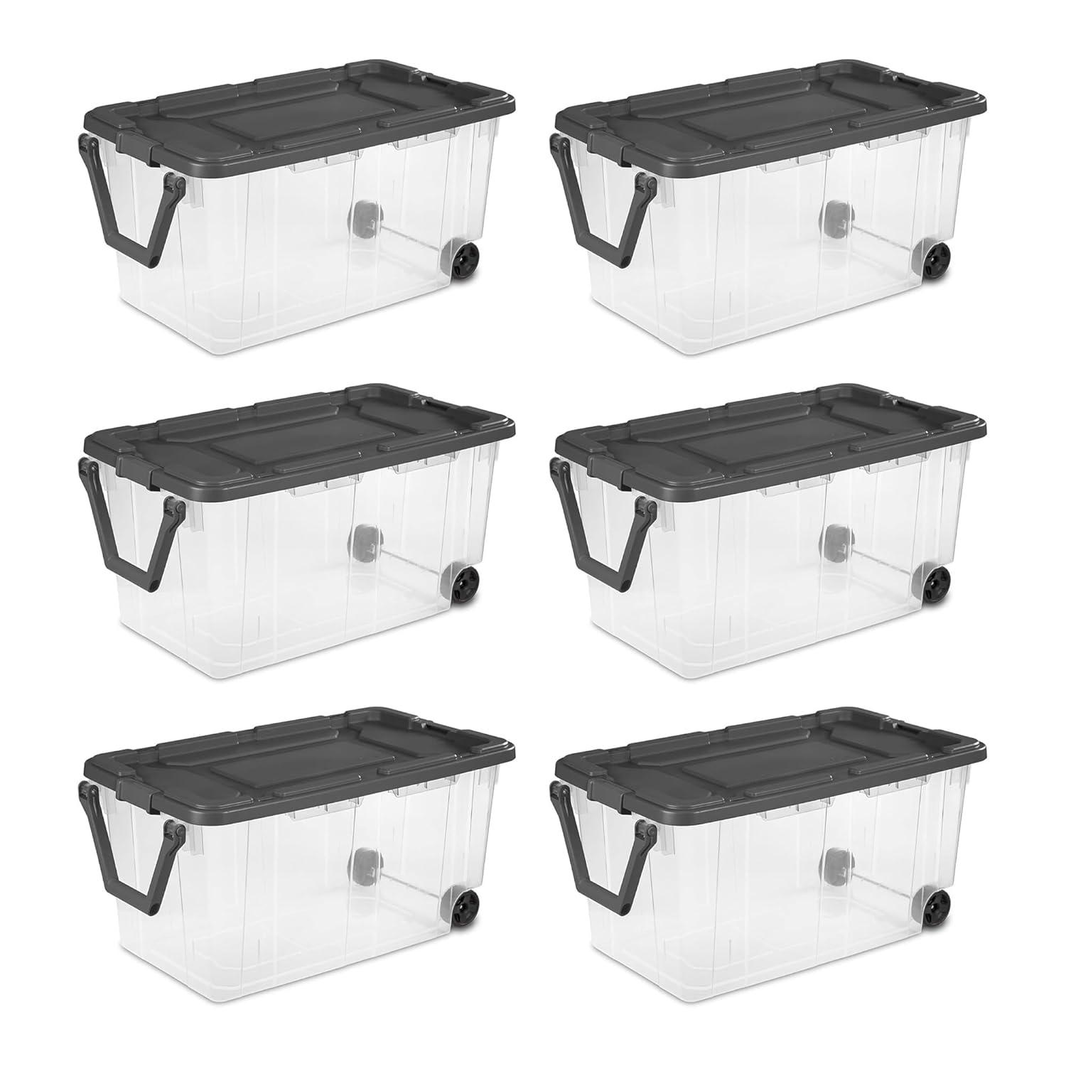 imageSterilite Box Stacker Modular Clear 16QT 14723V06160 Quart