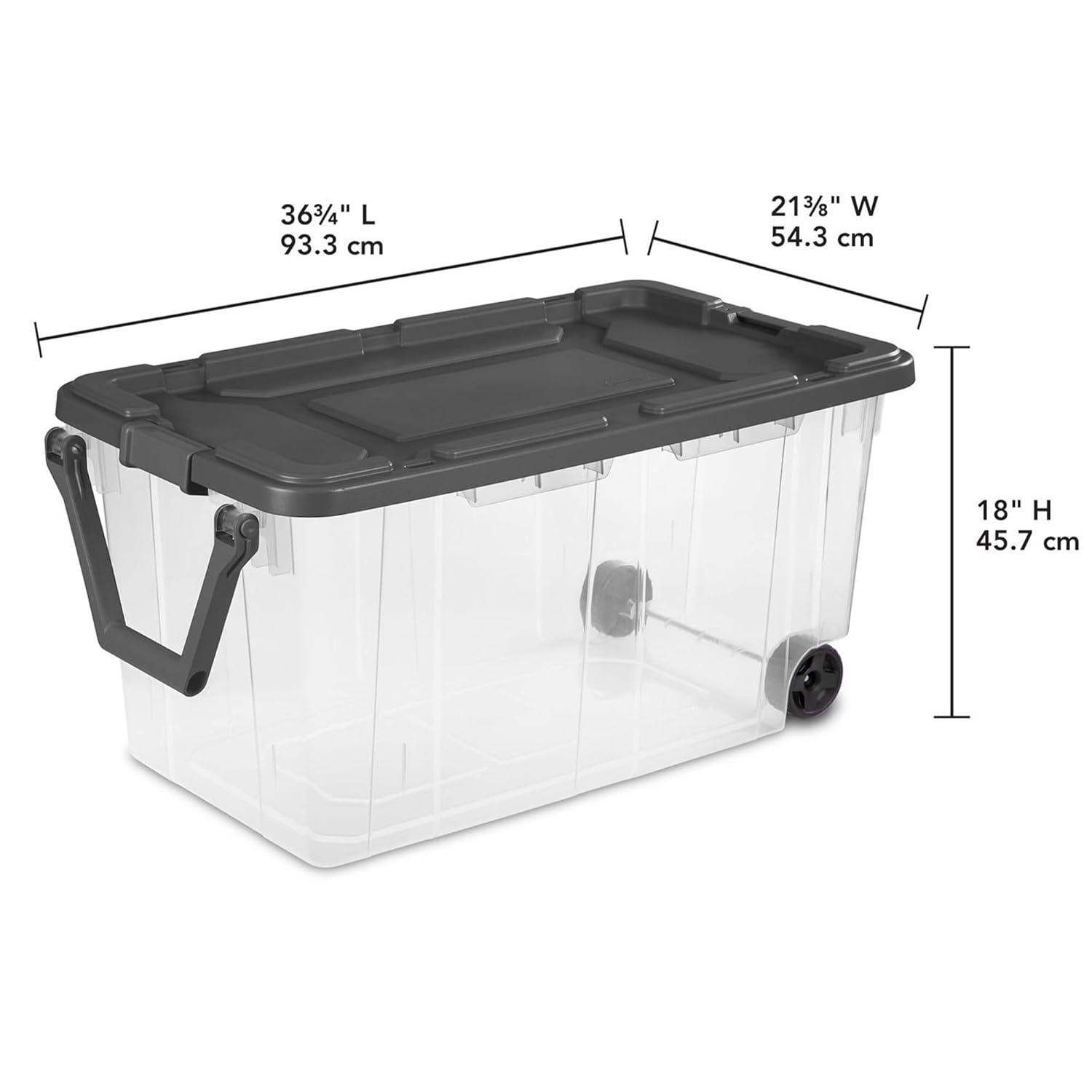 imageSterilite Box Stacker Modular Clear 16QT 14723V06160 Quart