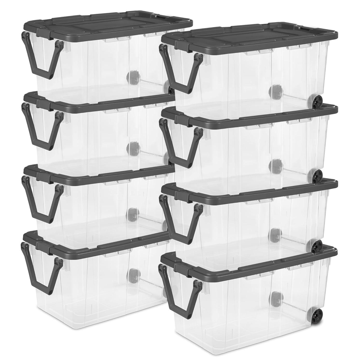 imageSterilite Box Stacker Modular Clear 16QT 14723V06160 Quart