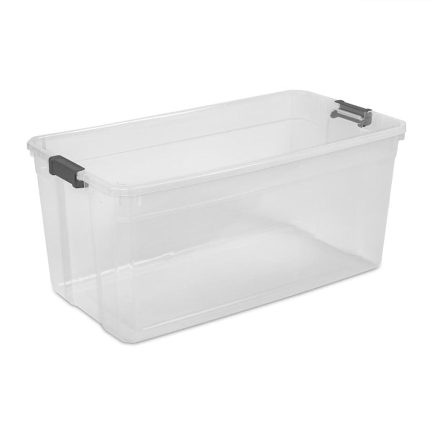imageSterilite Box Stacker Modular Clear 16QT 14723V06200 Quart