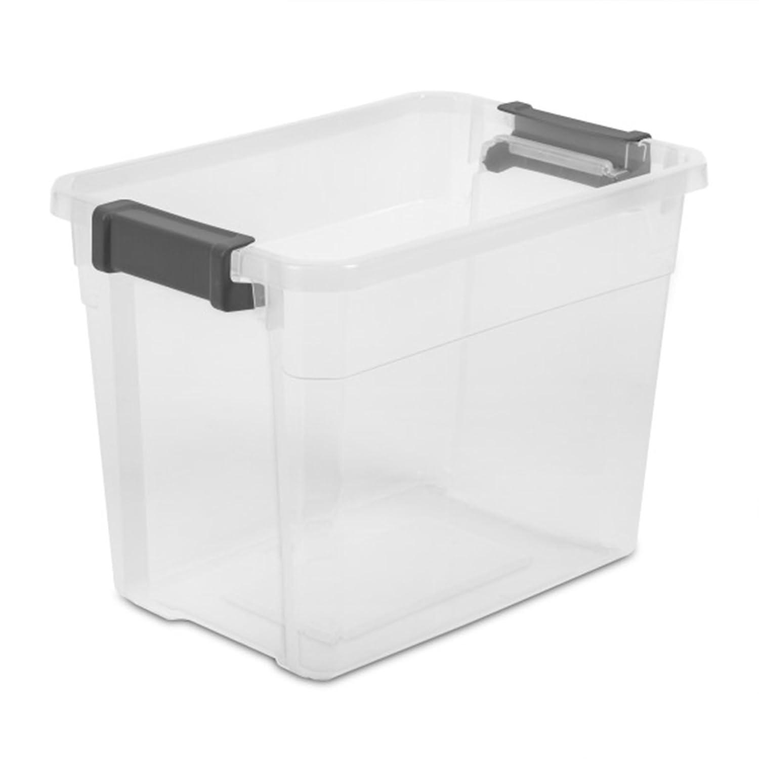 imageSterilite Box Stacker Modular Clear 16QT 14723V0630 Quart