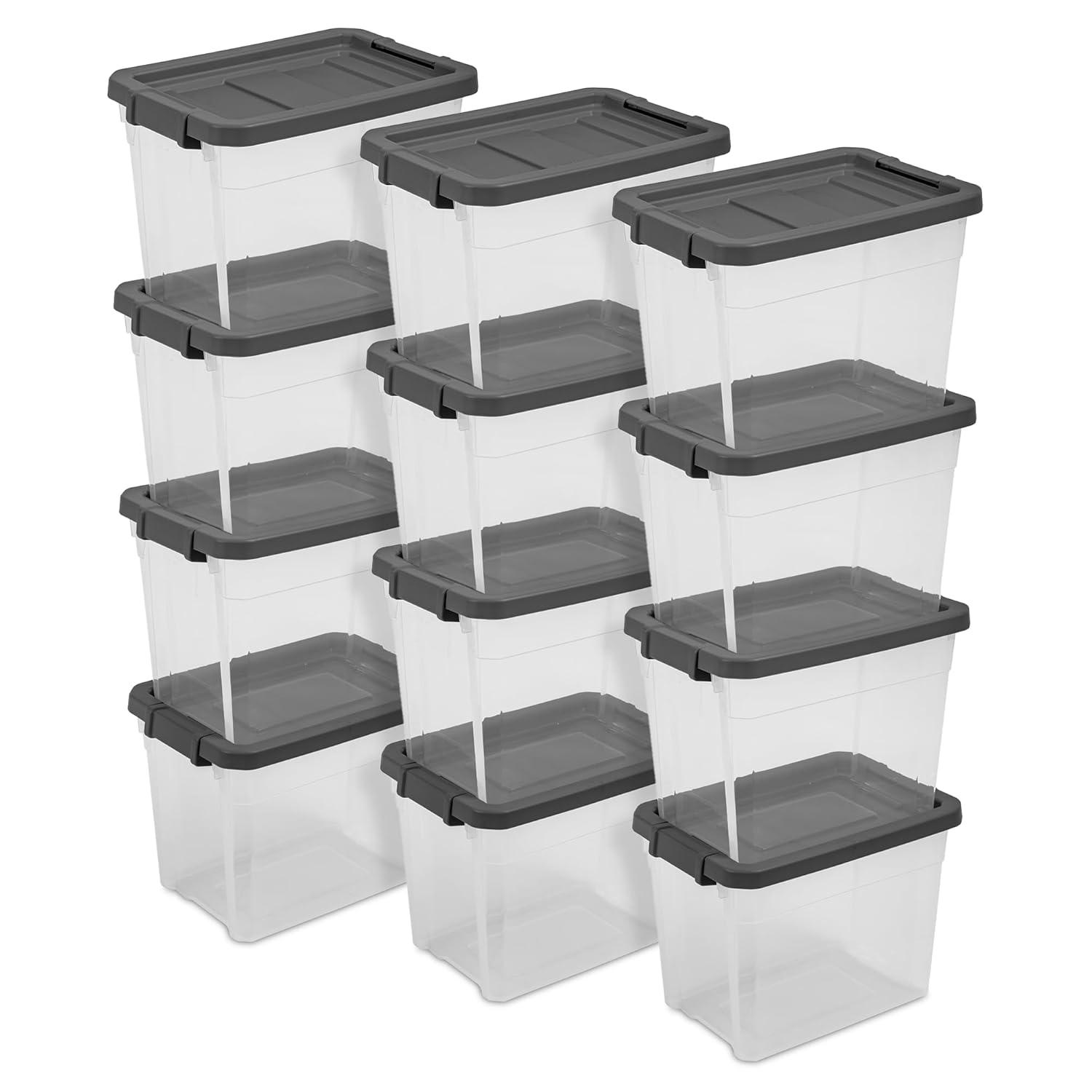 imageSterilite Box Stacker Modular Clear 16QT 14723V0630 Quart