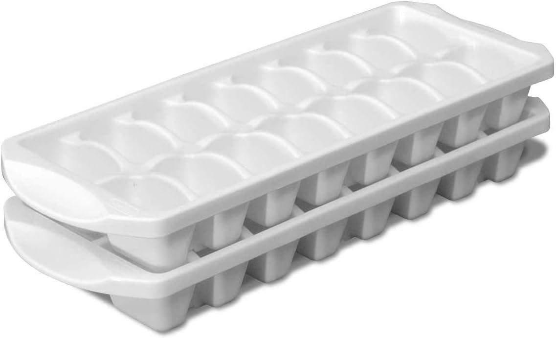 imageSterilite Stacking Ice Cube Tray Save Space and Stack Trays in Freezer White 12Pack1