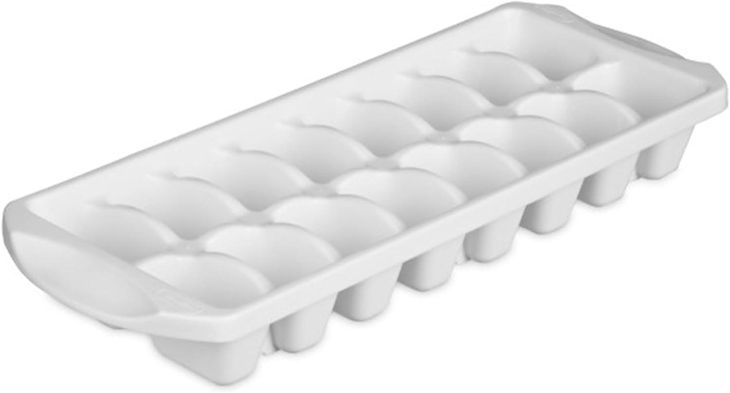 imageSterilite Stacking Ice Cube Tray Save Space and Stack Trays in Freezer White 12Pack12