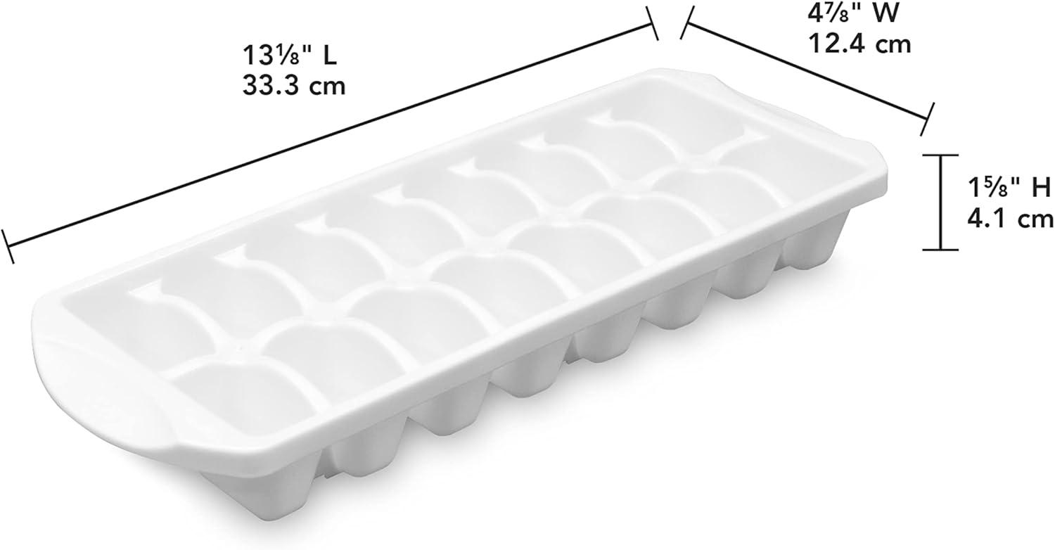 imageSterilite Stacking Ice Cube Tray Save Space and Stack Trays in Freezer White 12Pack12