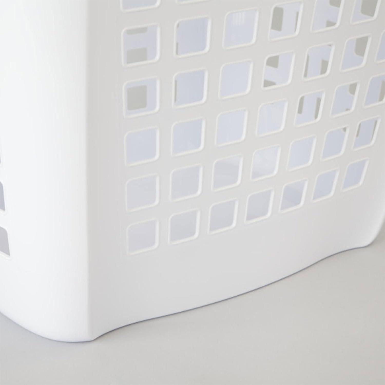 imageSterilite Ultra Easy Carry Laundry Hamper Comfort Handles to Easily Carry Clothes Between the Bedroom and Laundry Room Plastic White 4PackWhite