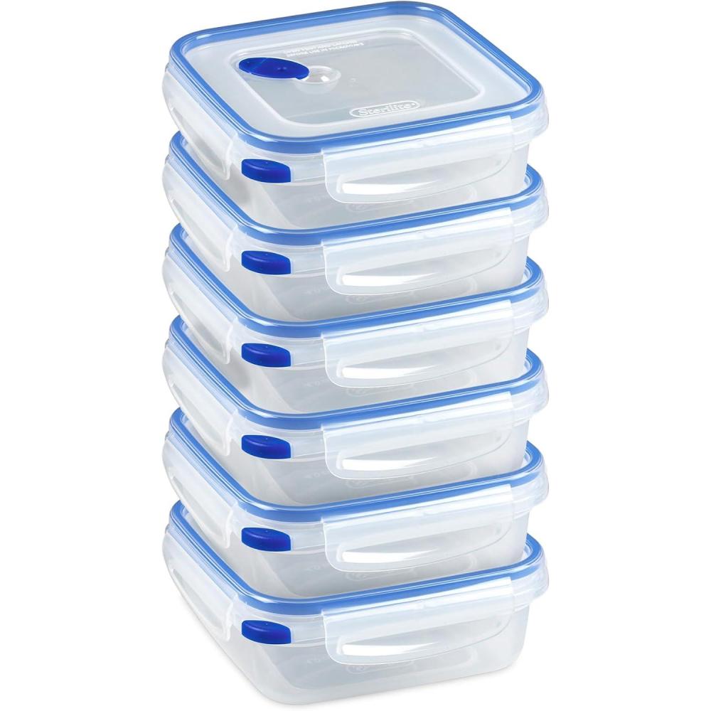 imageSterilite 03221106 83 Cups Rectangle UltraSeal Container 6PK4 Cup
