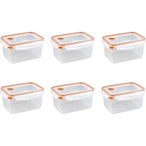 Sterilite 03221106 8.3 Cups Rectangle Ultra-Seal™ Container 6PK(12 Cup)