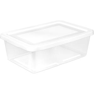 Sterilite 12-Pack 6 Quart Storage Box, Stackable Clear Plastic Bins with Snap-On Lids – Heavy-Duty Organizing Containers for Closet, Bathroom, and Office(12 Quart)