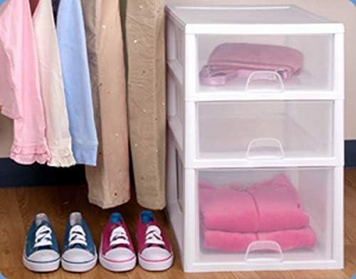 imageSterilite 16 Quart Clear Plastic Stacking Storage Drawer Container Box 6 Pack 6 Quart Storage Drawer Container Box 6 Pack