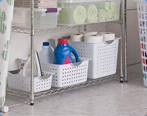 imageSterilite Deep amp Medium Ultra Plastic Storage Bin Organizer Basket Pair 6 Pack