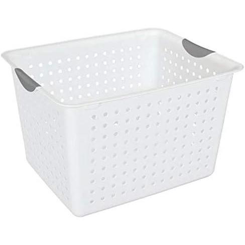 imageSterilite Deep amp Medium Ultra Plastic Storage Bin Organizer Basket Pair 6 Pack