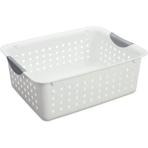 Sterilite Medium Plastic Storage Container (6 Pack) and Small Plastic Storage Container (12 Pack)