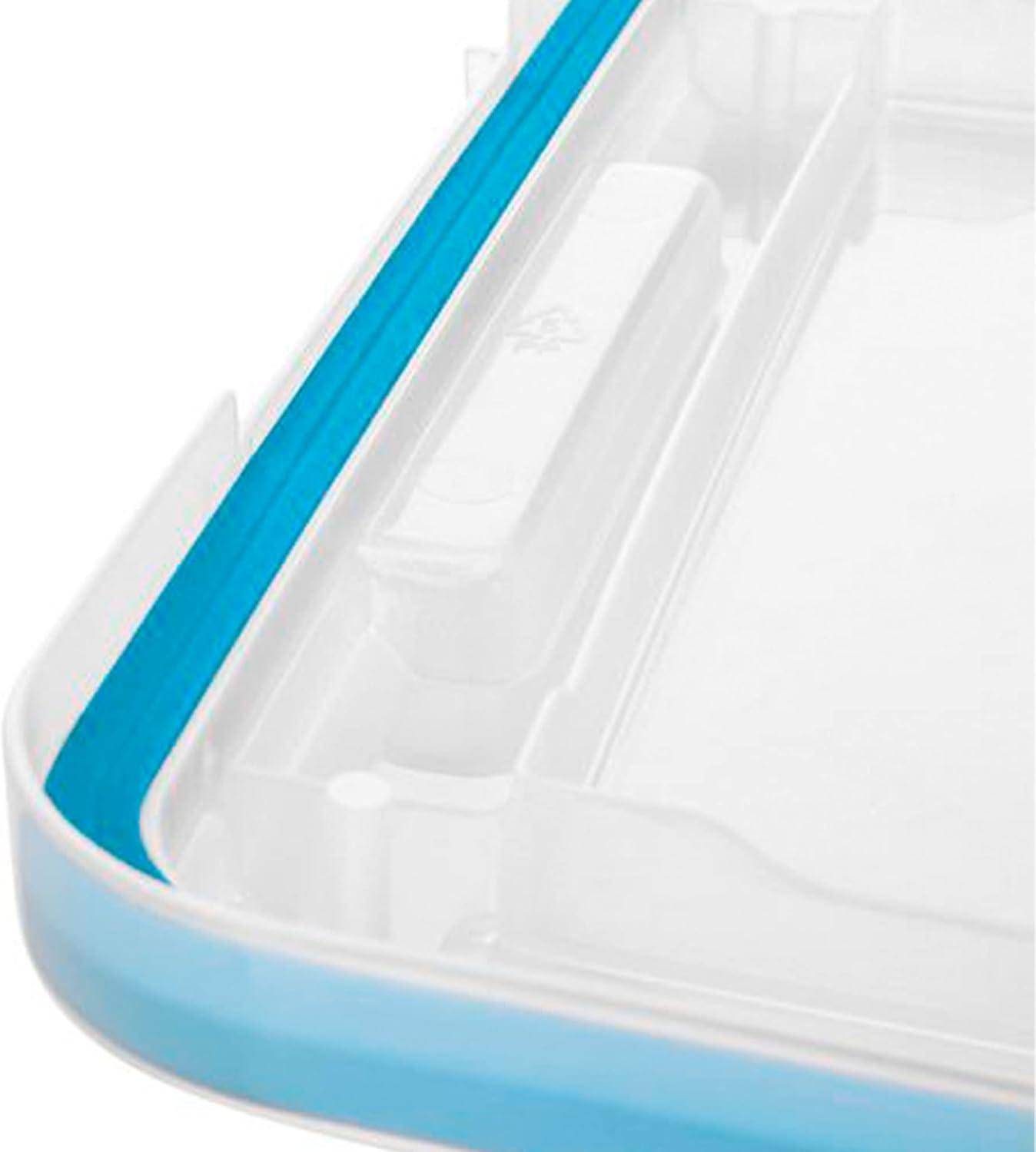 imageSterilite 54 Quart Gasket Box in Clear with Blue Latches 8 Pack 19344304