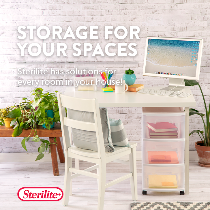 The Sterilite three-tier wide woven storage unit with decorative plastic drawers is ideal for organizing clothes in your bedroom or closet, helping you efficiently organize your belongings and create a tidy home.