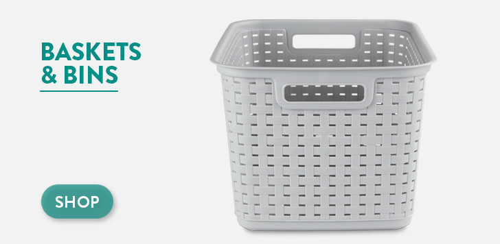 The Sterilite three-tier wide woven storage unit with decorative plastic drawers is ideal for organizing clothes in your bedroom or closet, helping you efficiently organize your belongings and create a tidy home.