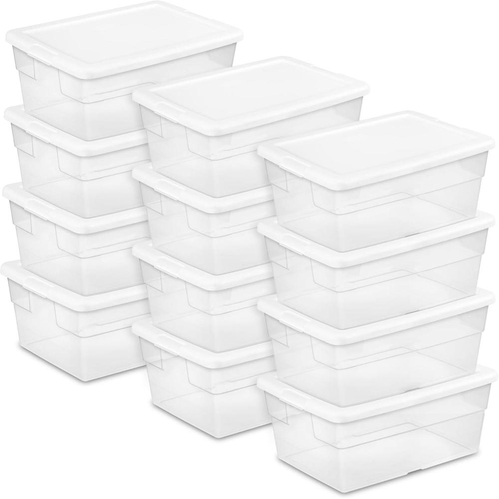 imageSTERILITE 16 Qt15 L Storage Box White 12 Pack 1644