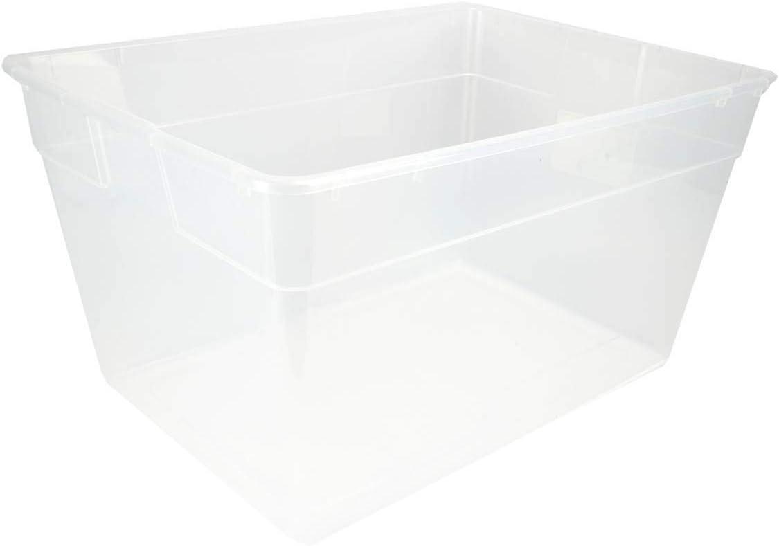 imageSterilite 8Pack 56 Quart Storage Box Stackable Clear Plastic Bins with SnapOn Lids HeavyDuty Organizing Containers for Closet Bathroom and Office1