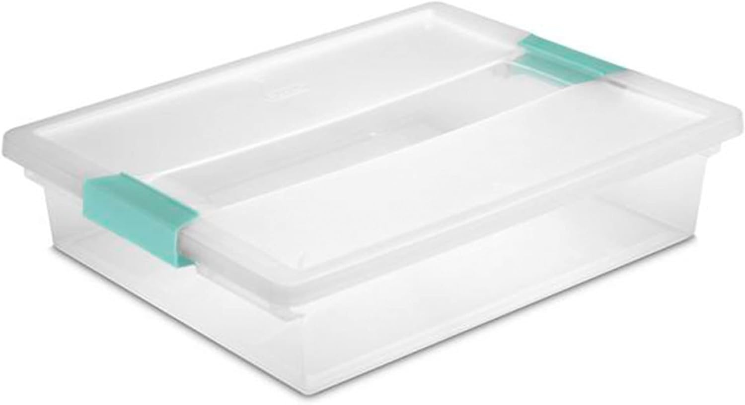 image:imageSterilite Large Clip 6 Pack amp Small Clip 6 Pack Clear Plastic Storage Organizer Tote Container Bin Box for Home Office Organization and Storage