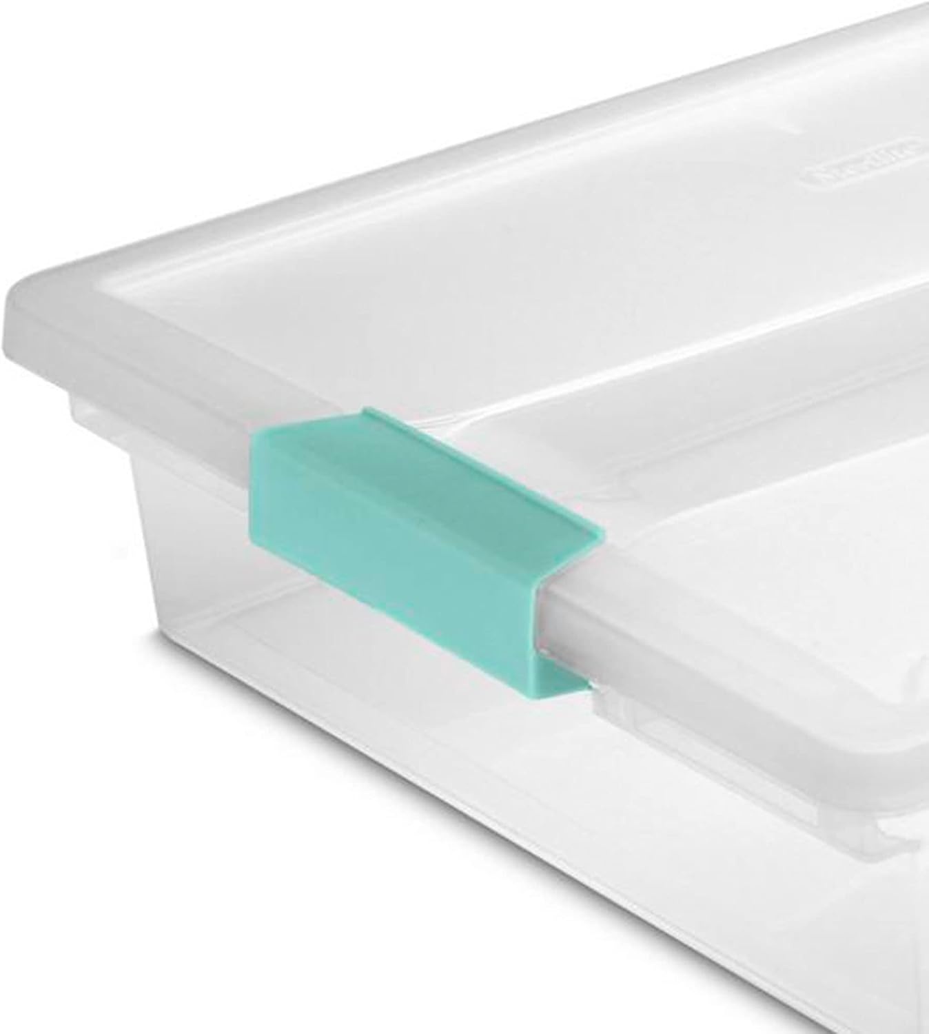 image:imageSterilite Large Clip 6 Pack amp Small Clip 6 Pack Clear Plastic Storage Organizer Tote Container Bin Box for Home Office Organization and Storage