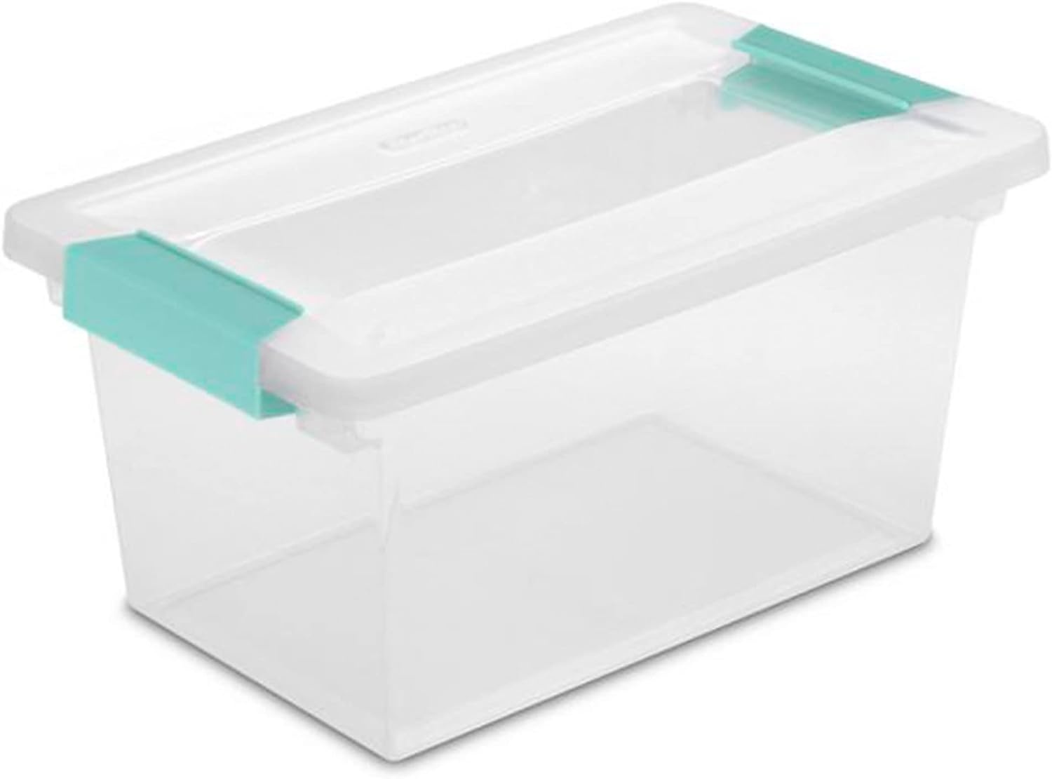 image:imageSterilite Medium Clear Multipurpose Plastic Storage Tote 4 Pack and Large Clear Multipurpose Plastic Storage Tote 4 Pack for Home Organization