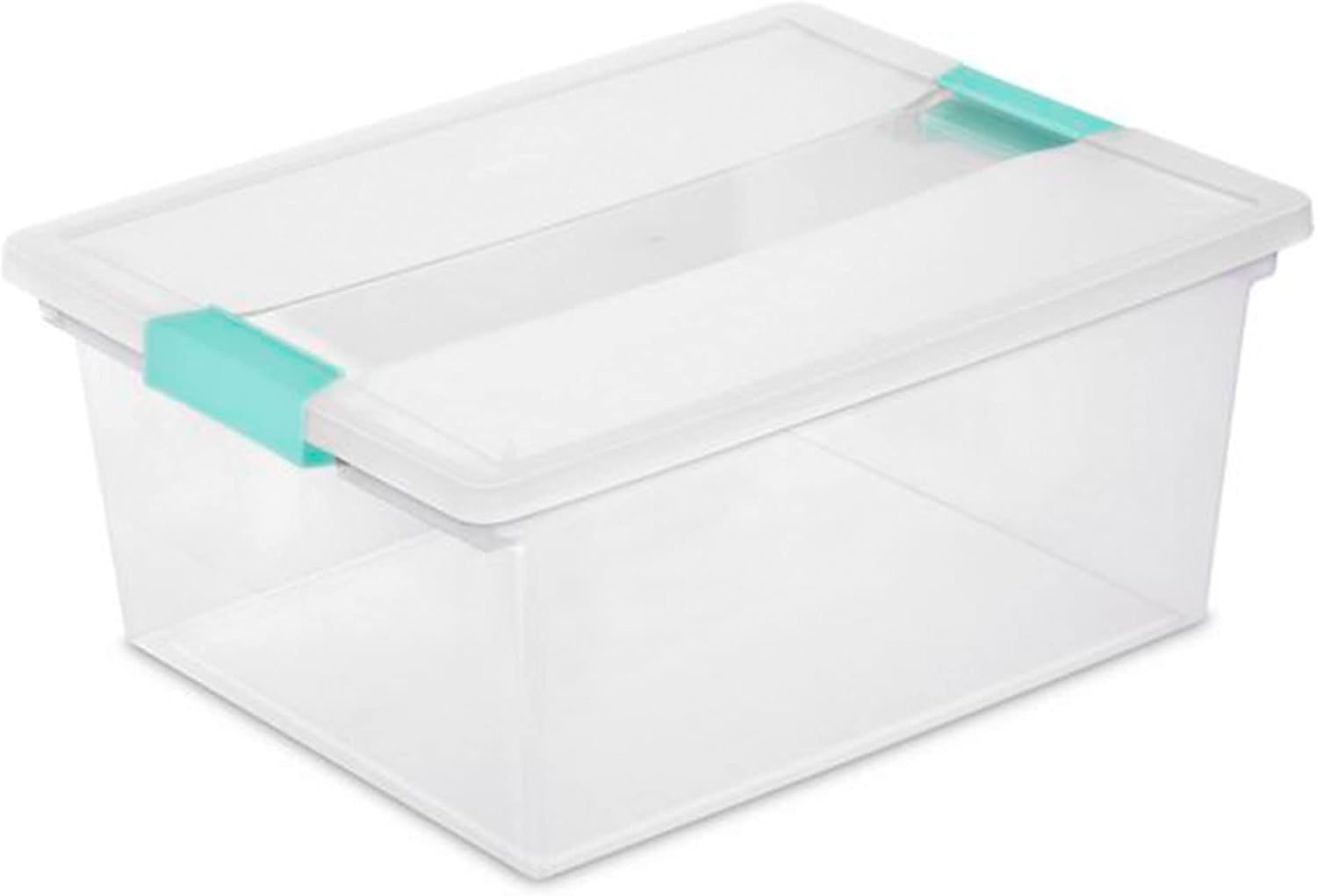 image:imageSterilite Medium Clear Multipurpose Plastic Storage Tote 4 Pack and Large Clear Multipurpose Plastic Storage Tote 4 Pack for Home Organization