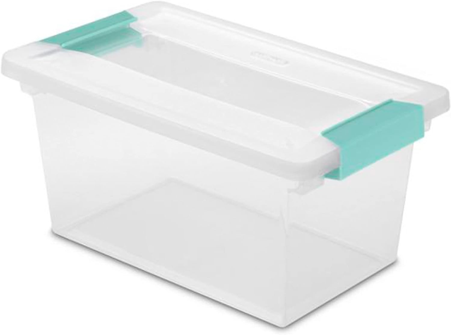 image:imageSterilite Medium Clear Multipurpose Plastic Storage Tote 4 Pack and Large Clear Multipurpose Plastic Storage Tote 4 Pack for Home Organization