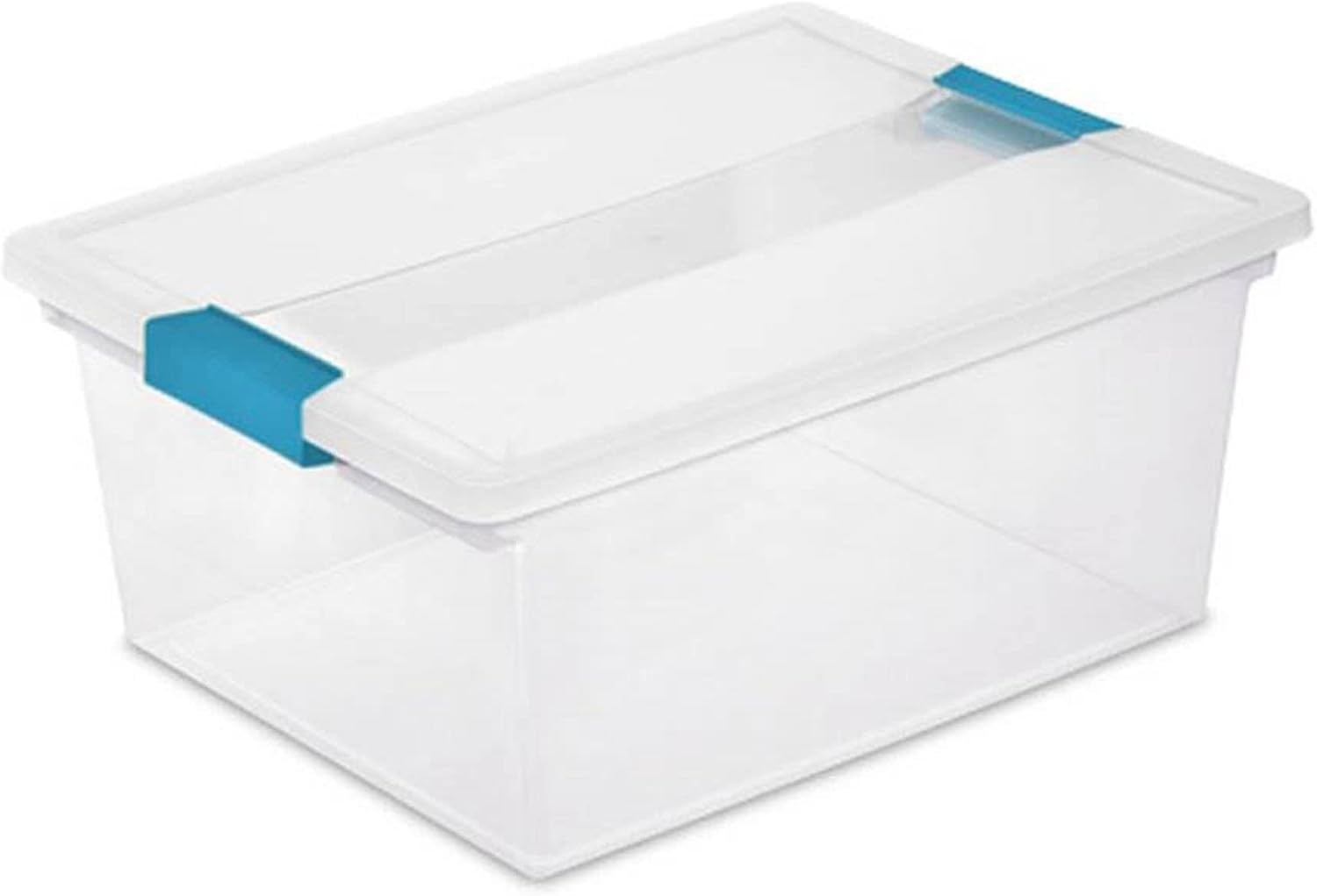 image:imageSterilite Medium Clear Multipurpose Plastic Storage Tote 8 Pack and Large Clear Multipurpose Plastic Storage Tote 8 Pack for Home Organization