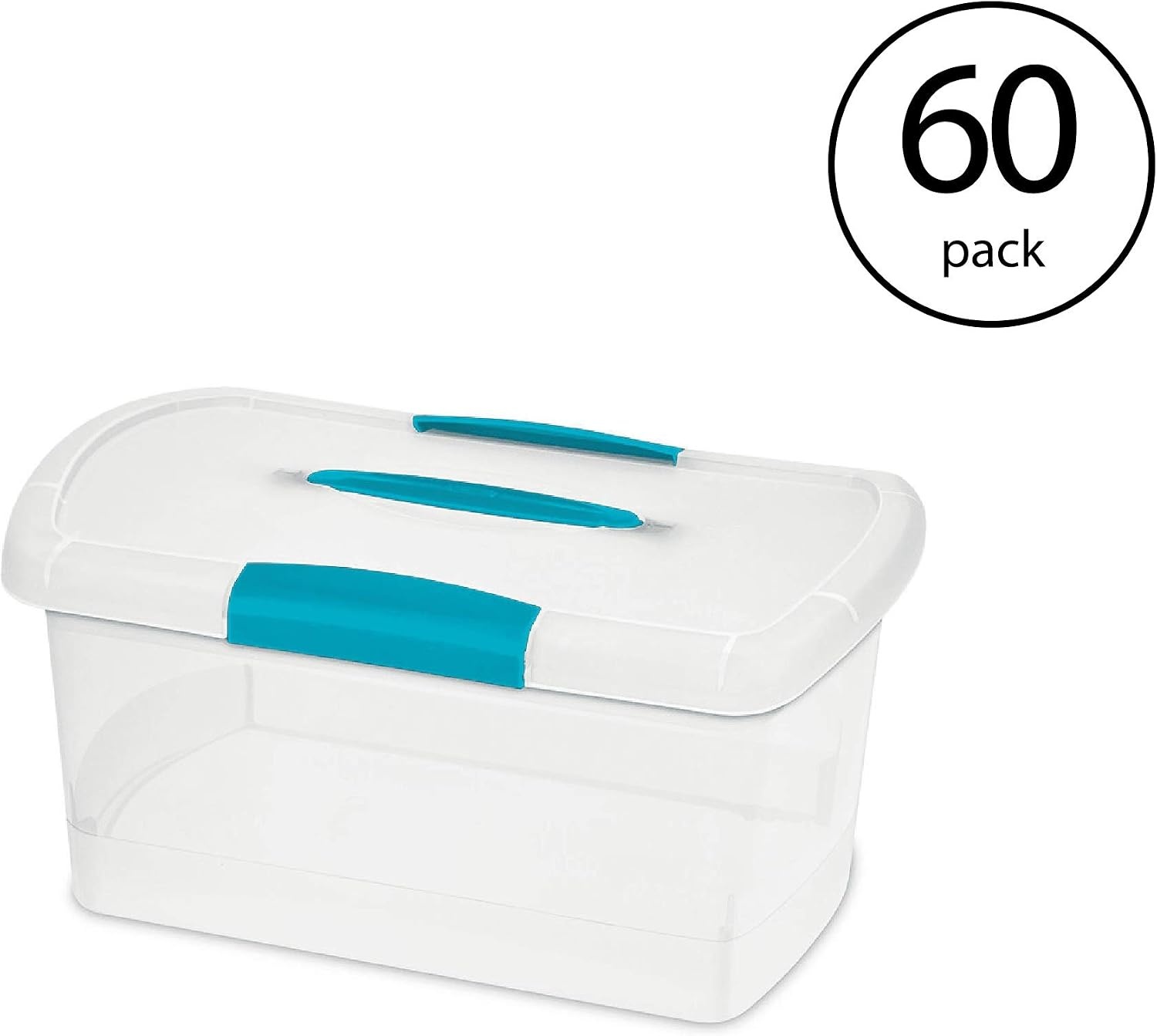 image:imageSterilite Medium Nesting ShowOffs Clear File Box w Latches 60 Pack