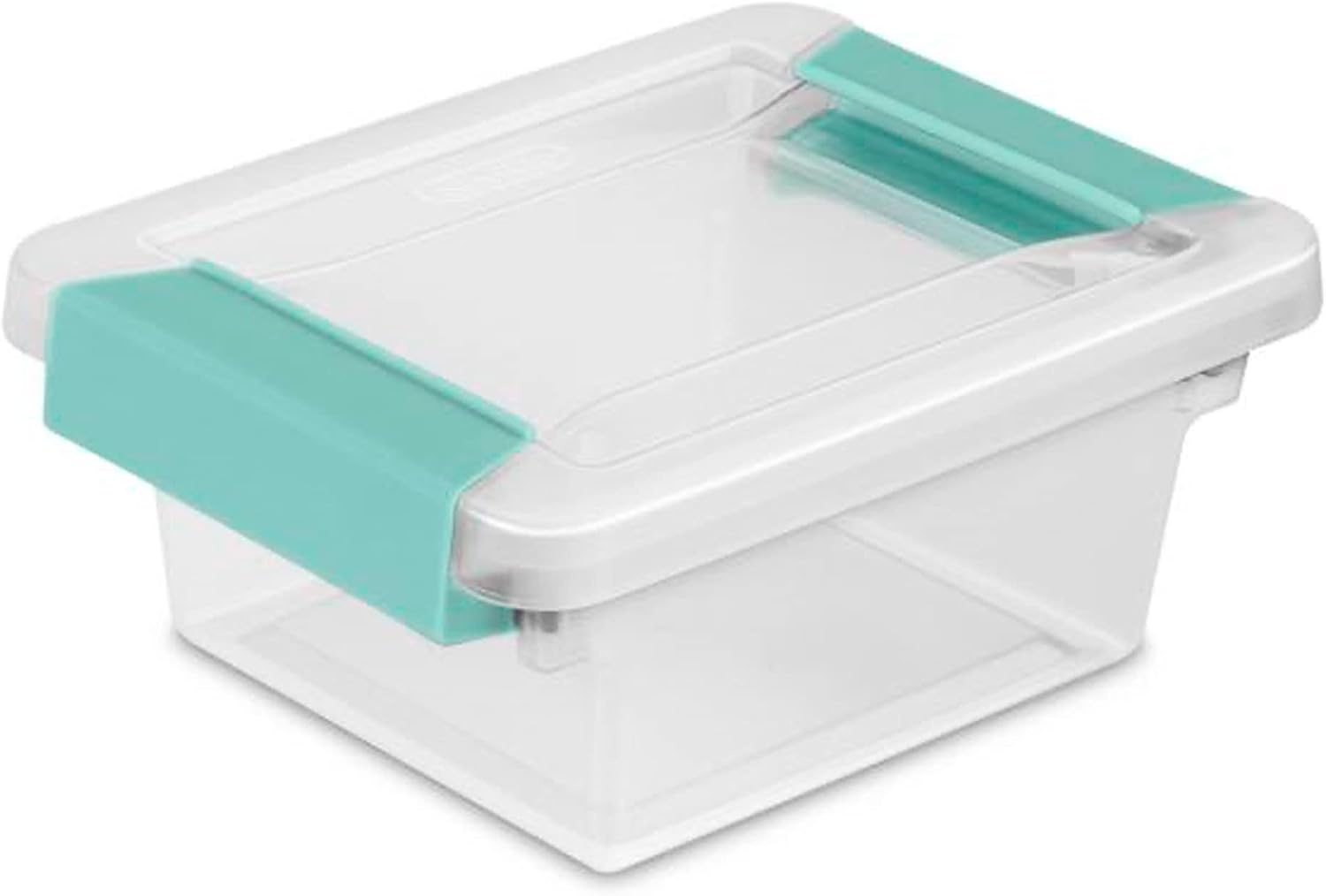 image:imageSterilite Miniature Clip Storage Box w Latch Lid 6 Pack amp Medium Clip Storage Box w Latch Lid 4 Pack for Home Office and Workspace Organization