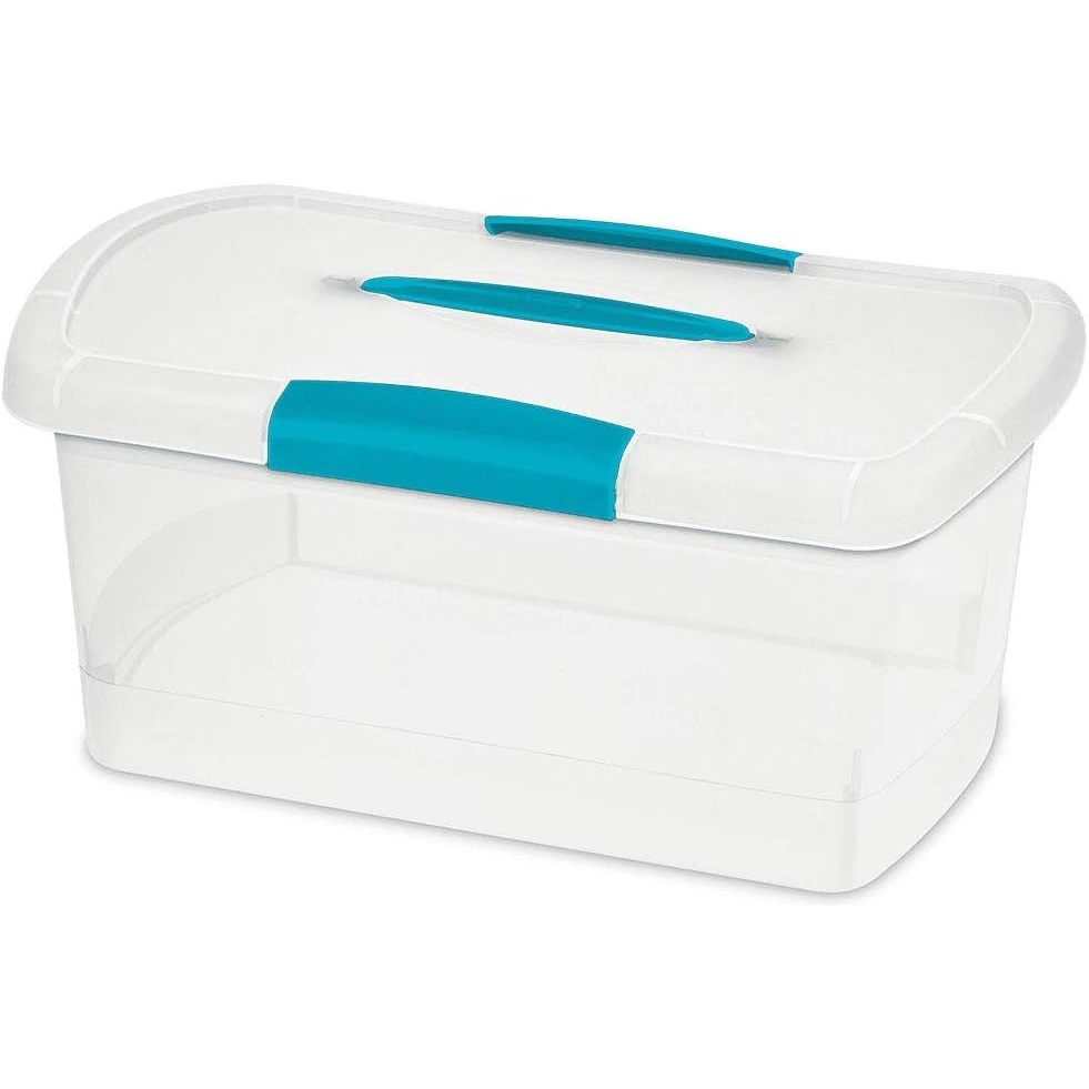 image:imageSterilite Medium Nesting ShowOffs Clear File Box w Latches 60 Pack
