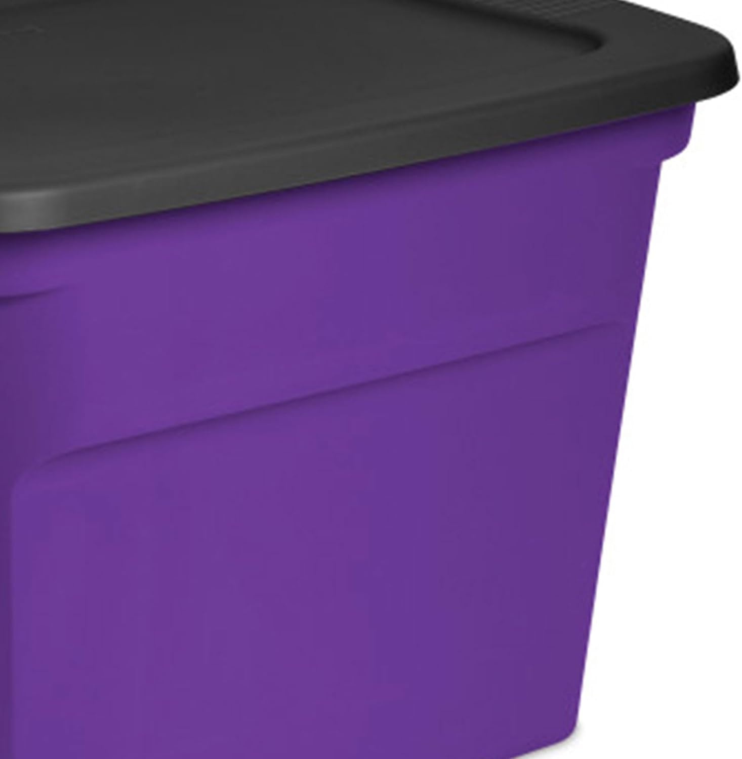 image:imageSterilite Tote Plastic Storage Bins with Snap Lids 18 Gallon 8Pack8