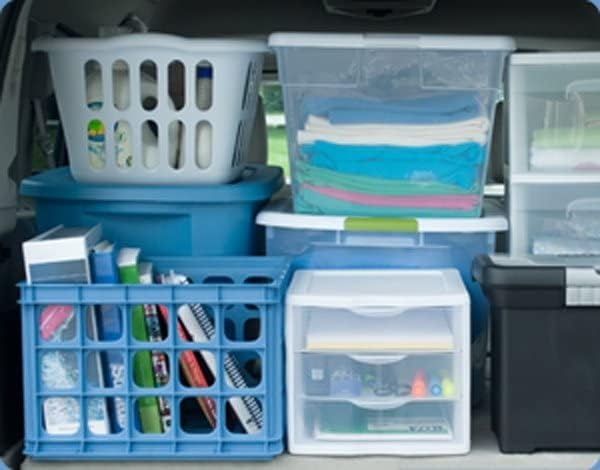image:imageSterilite ClearView Compact Portable 3 Storage Drawer Organizer Cabinet 5 Pack