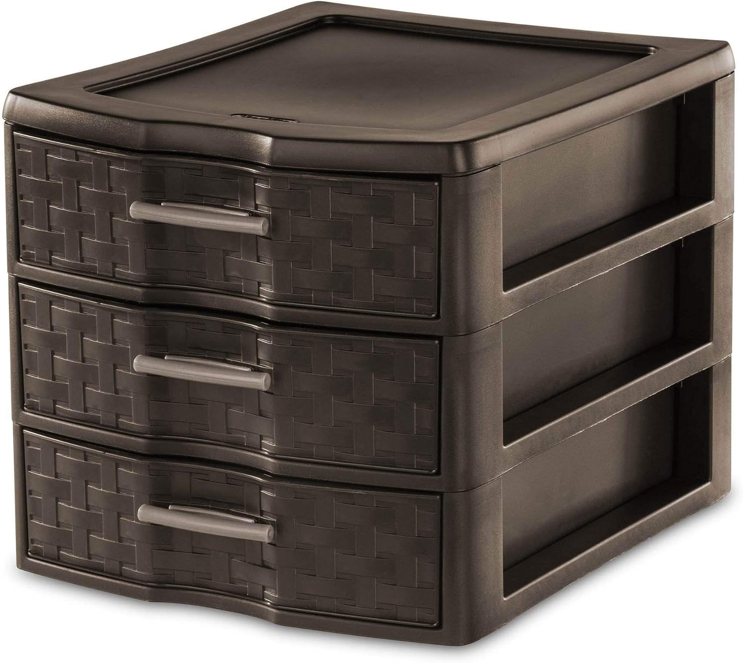 image:imageSterilite Medium Weave Craft Office Supplies 3 Drawer Storage Organizer 8 Pack
